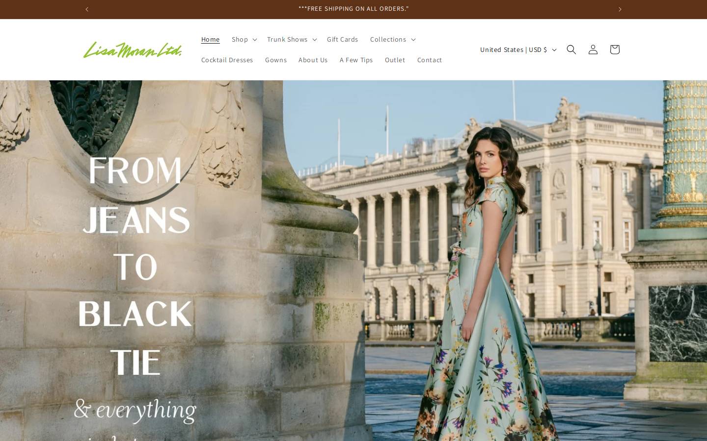 lisamoran.com homepage screenshot