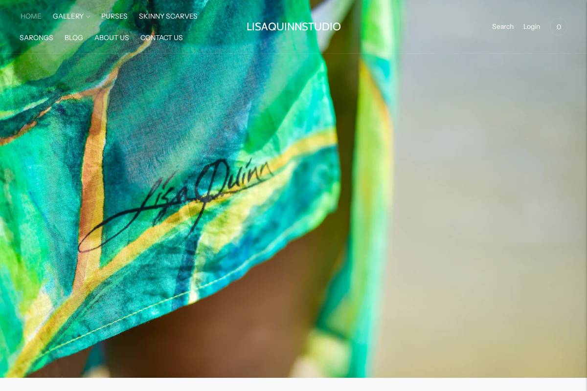 lisaquinnstudio.com homepage screenshot