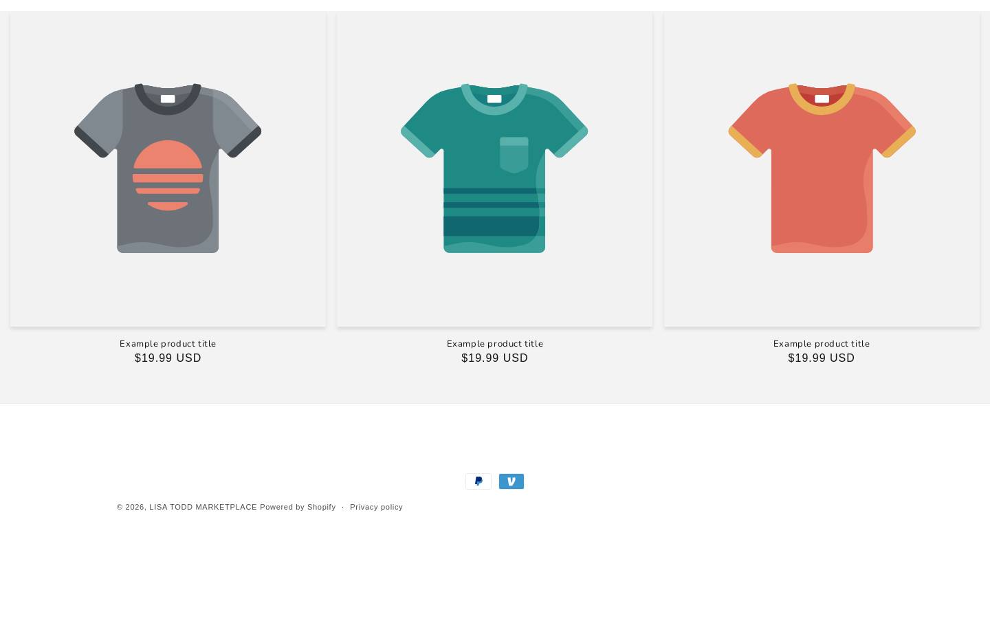 lisatoddmarketplace.com homepage screenshot