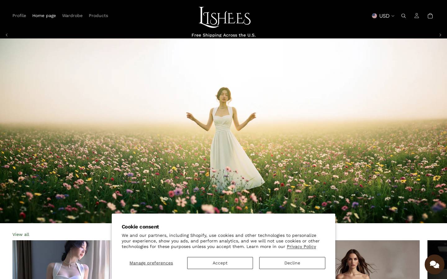 lishees.com homepage screenshot