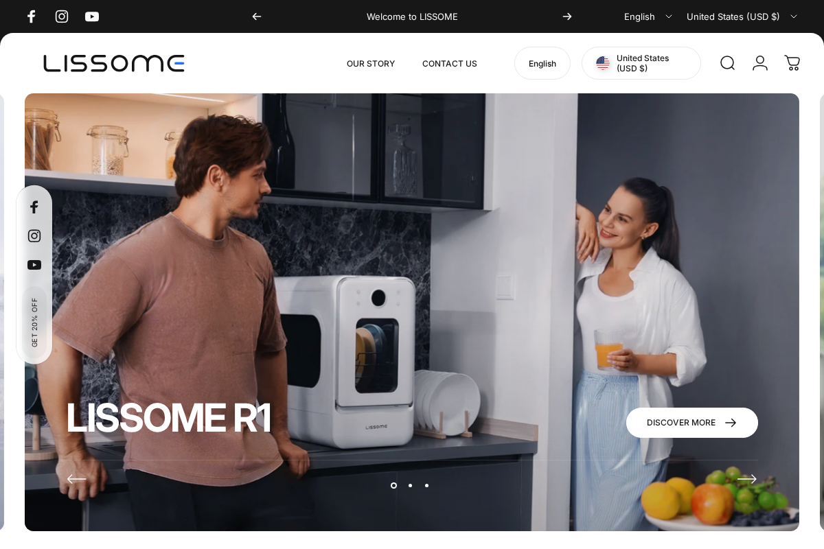 lissomesmart.com homepage screenshot