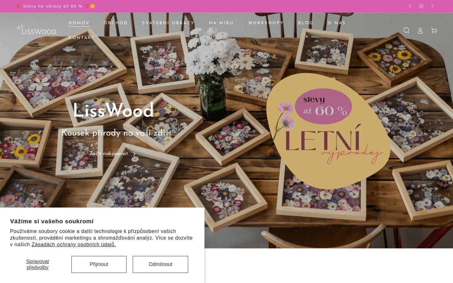 lisswood.cz homepage screenshot