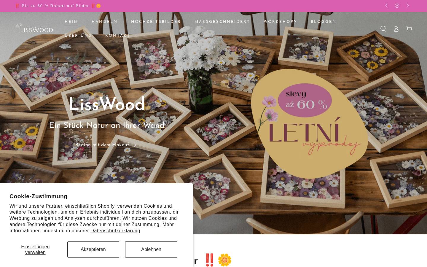 lisswood.de homepage screenshot