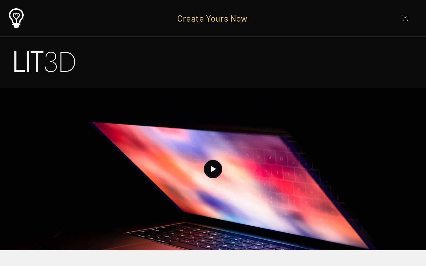 lit3d.ca homepage screenshot