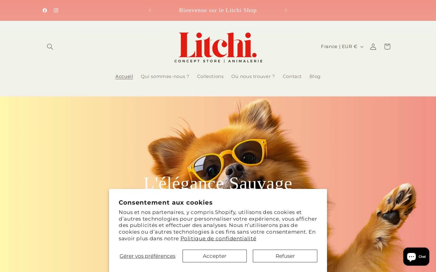 litchi-shop.com homepage screenshot