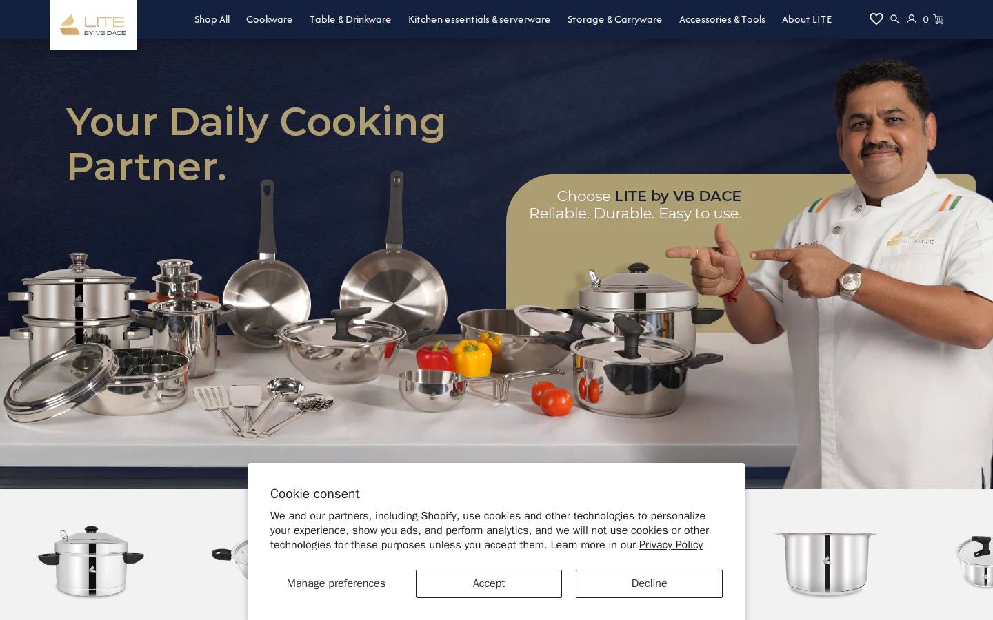 litebyvbdace.com homepage screenshot