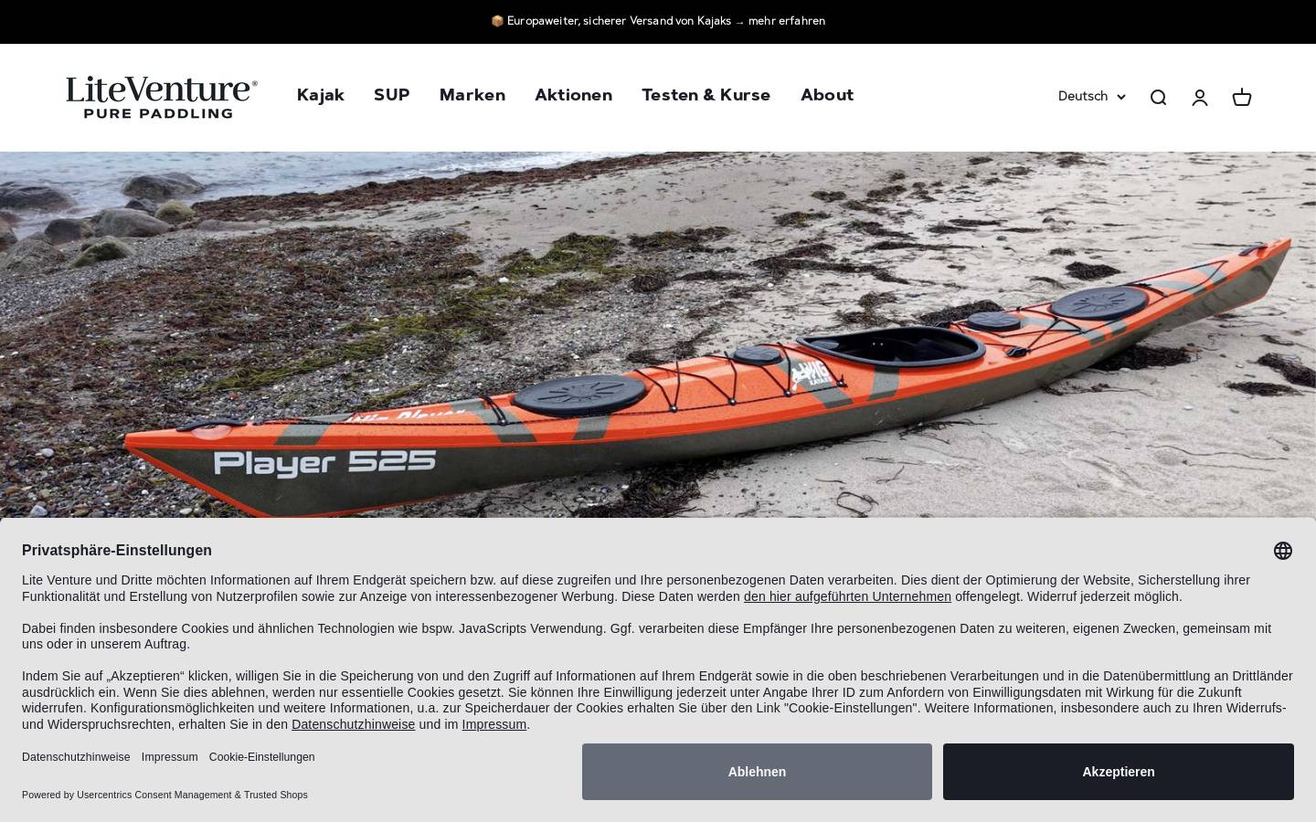 Lite Venture homepage screenshot