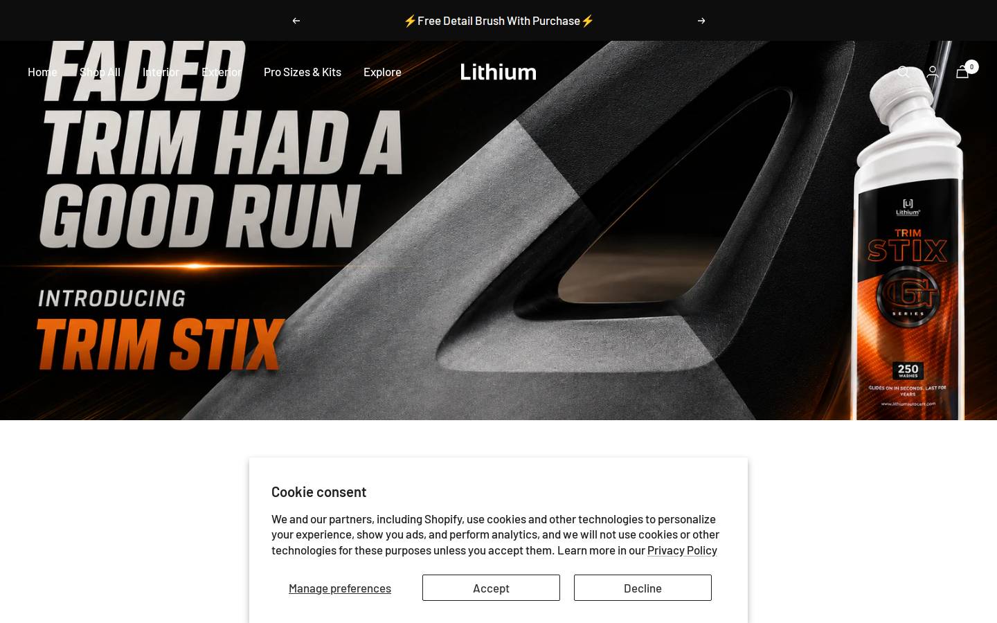 lithiumautocare.com homepage screenshot