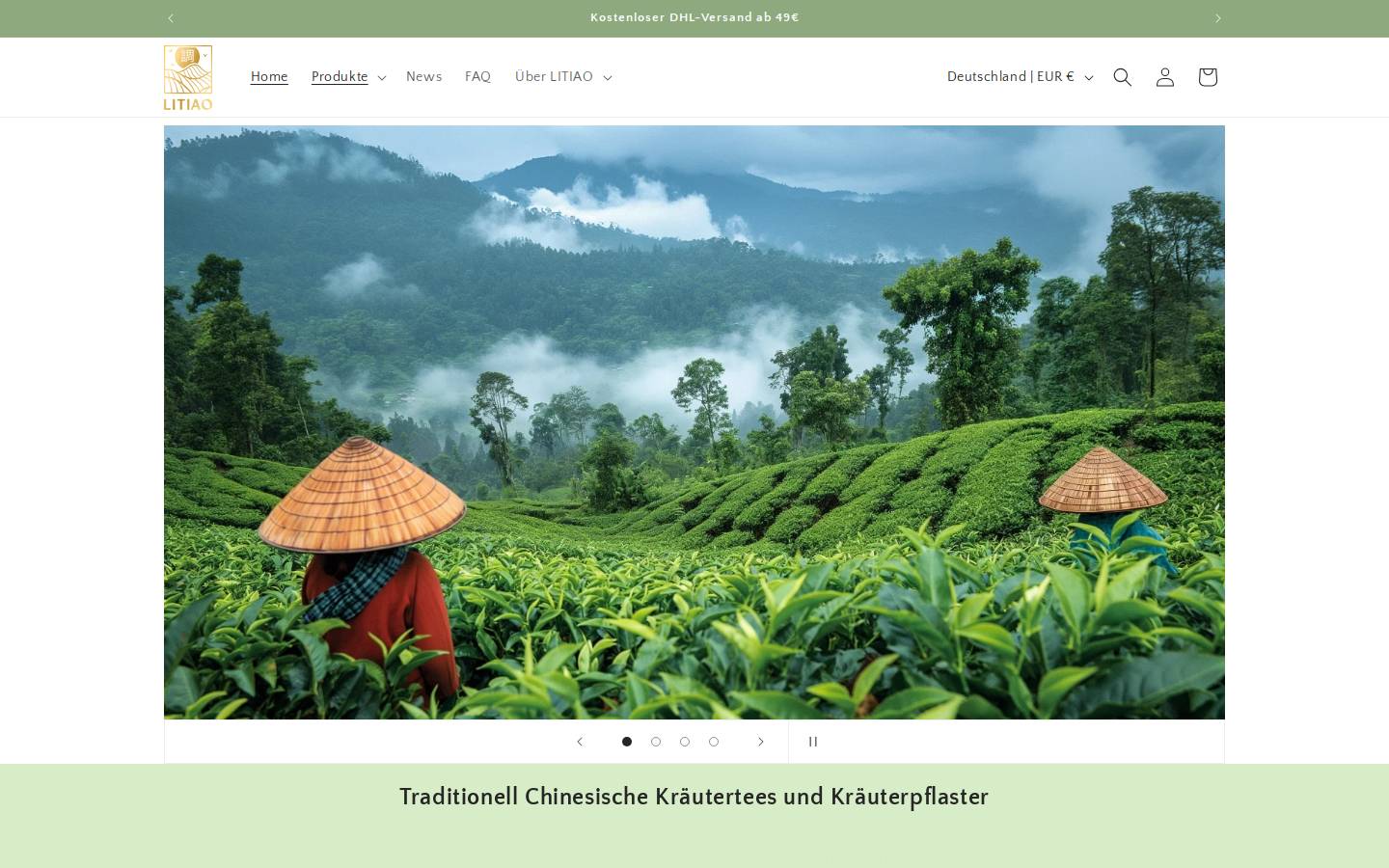 litiao.de homepage screenshot