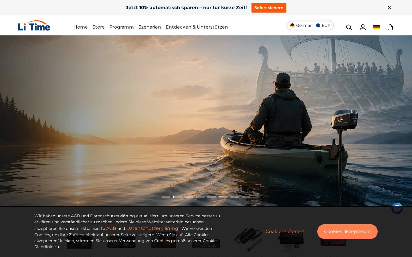 LiTime homepage screenshot