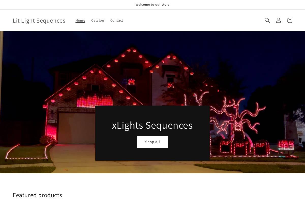 litlightsequences.com homepage screenshot