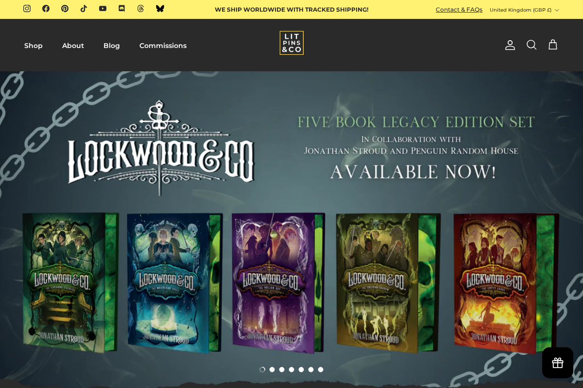 LitPins&Co homepage screenshot