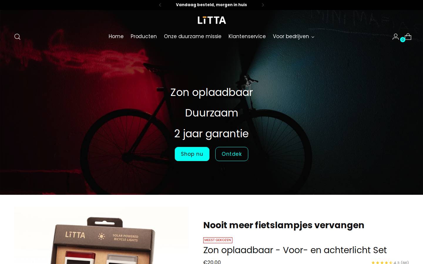 LITTA homepage screenshot