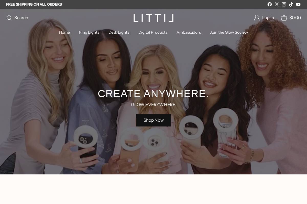 littil.com homepage screenshot
