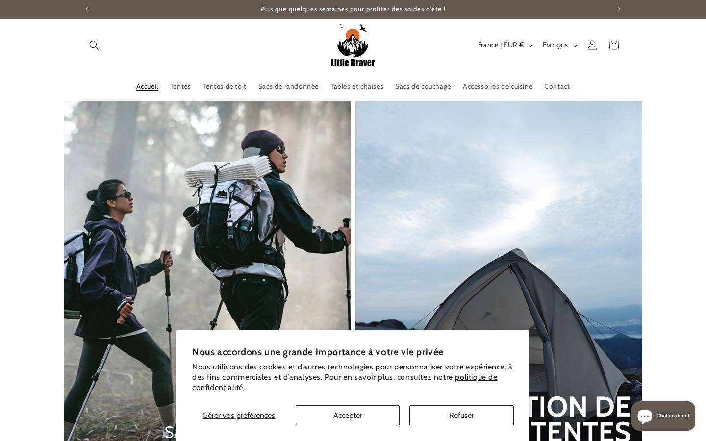 little-braver.com homepage screenshot