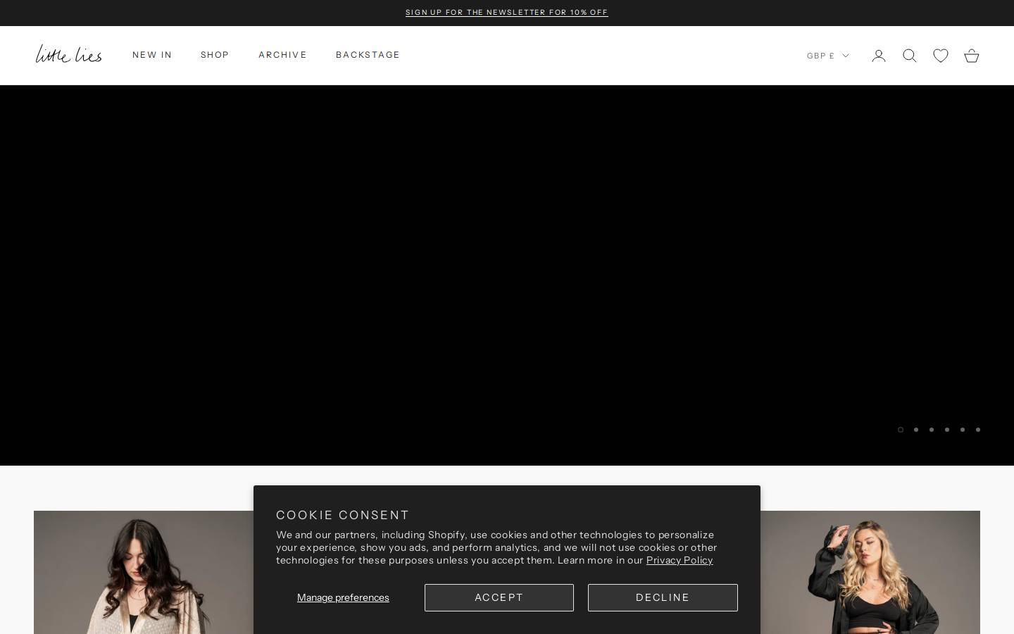 Little Lies homepage screenshot