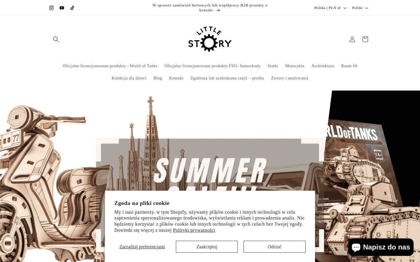 little-story.pl homepage screenshot