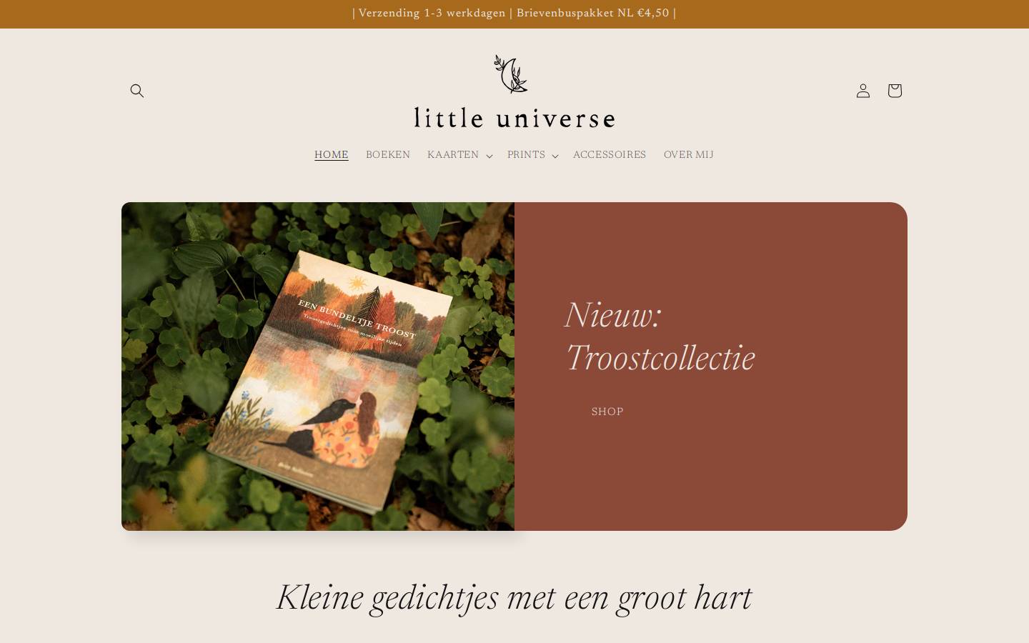 little-universe.nl homepage screenshot