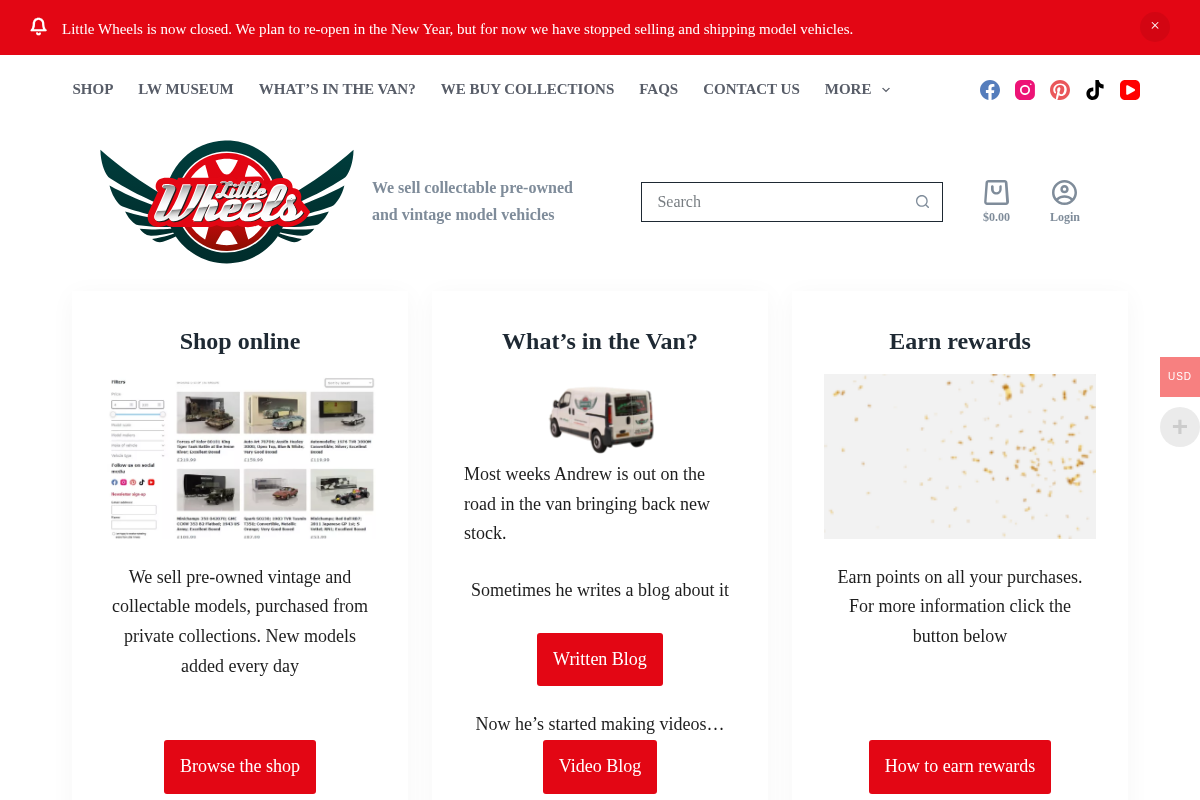 little-wheels.net homepage screenshot