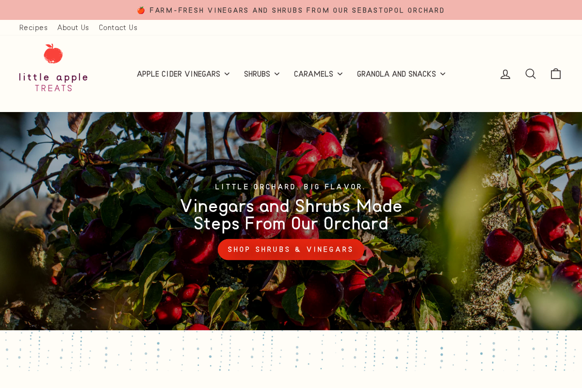 littleappletreats.com homepage screenshot