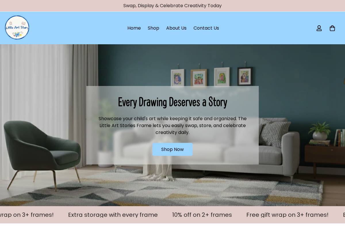 littleartstory.com homepage screenshot