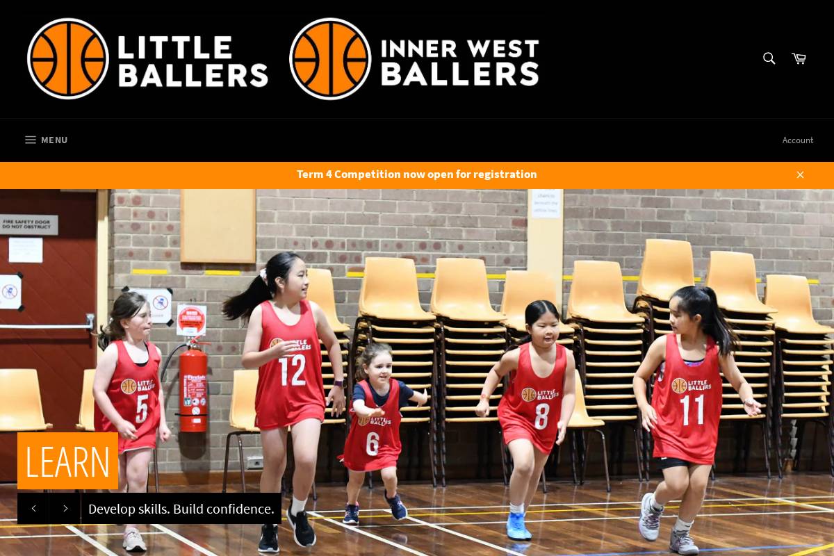 littleballers.net.au homepage screenshot