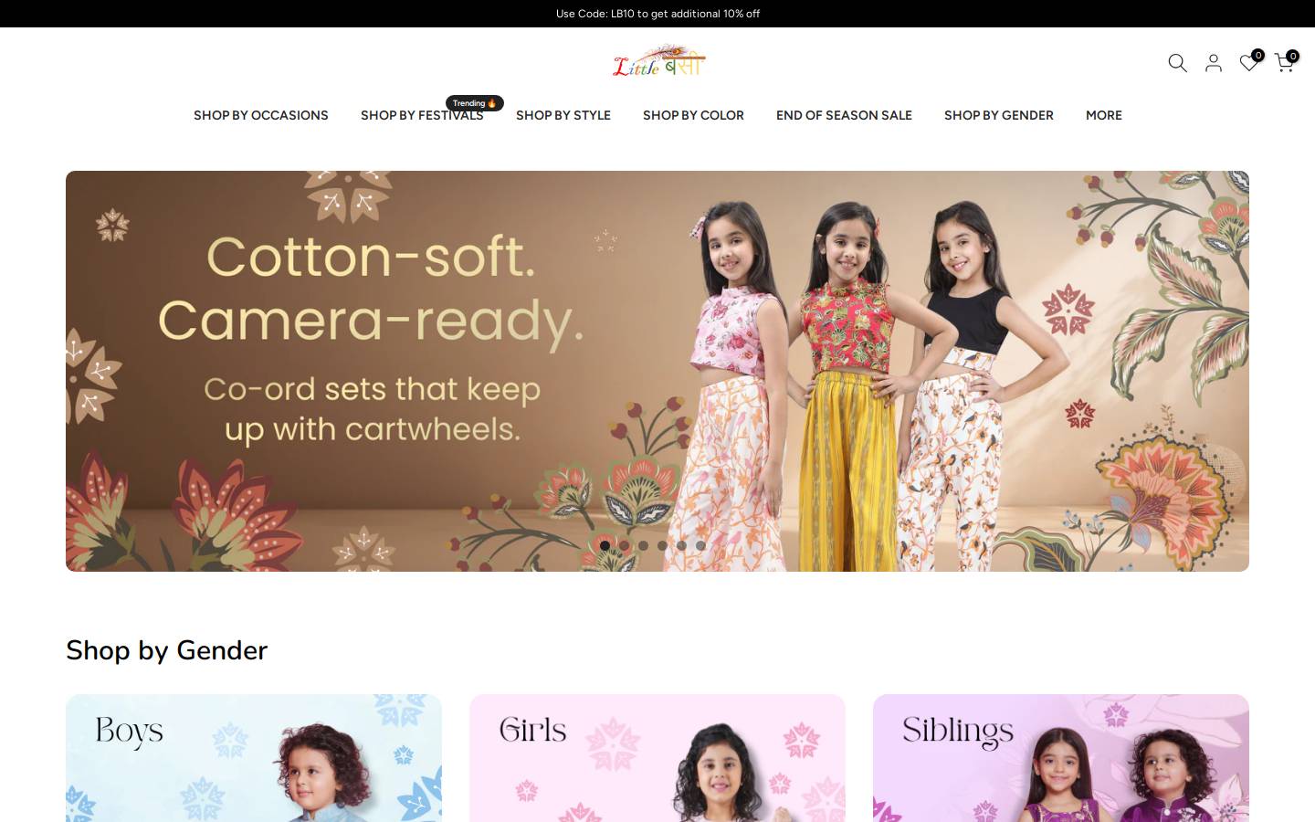 littlebansi.com homepage screenshot
