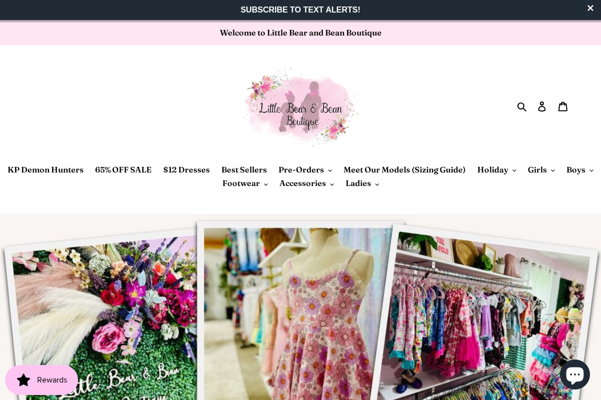 Little Bear and Bean Boutique, LLC homepage screenshot