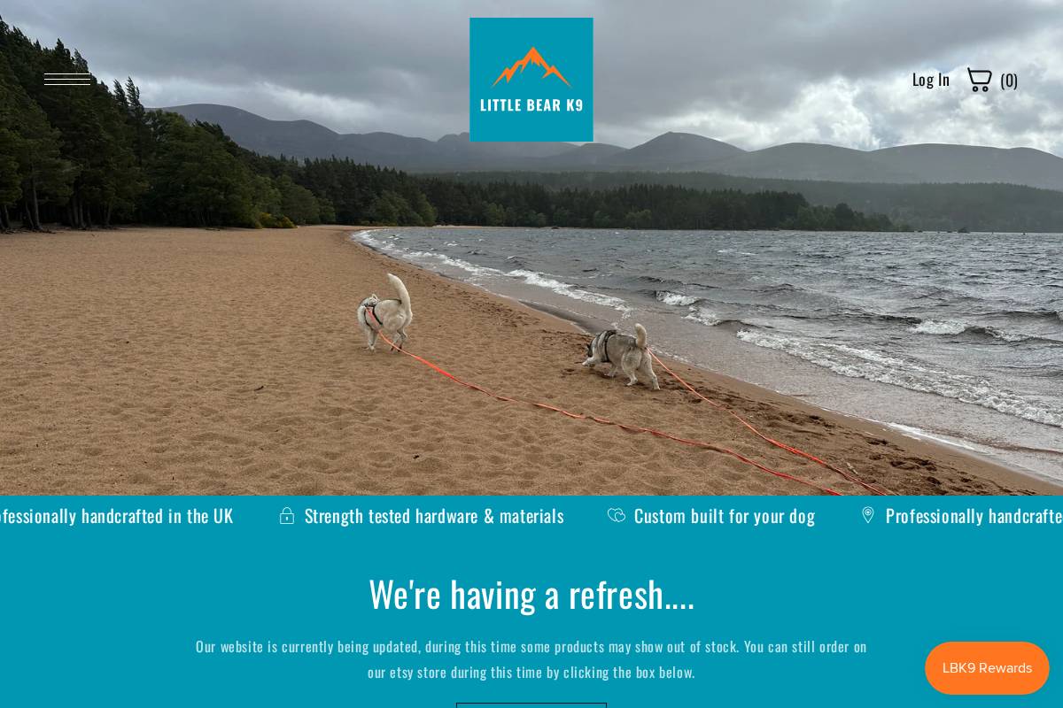 Littlebear K9 homepage screenshot