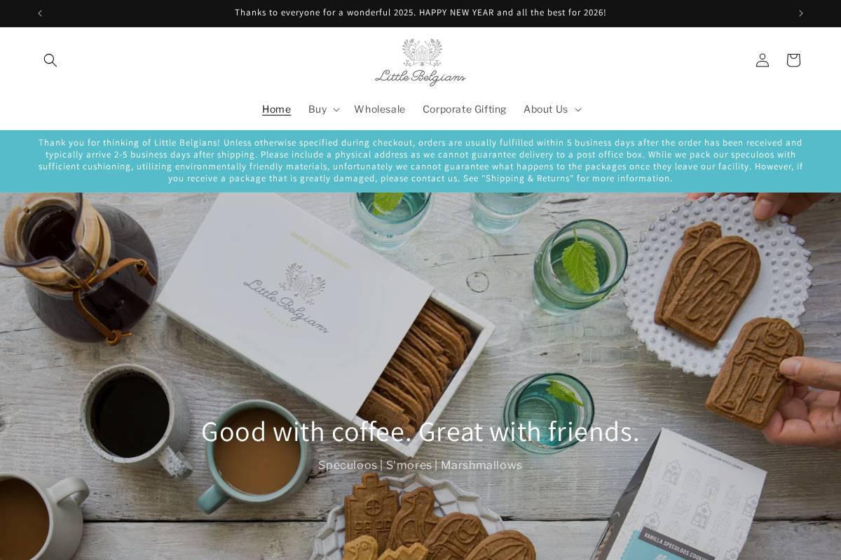 littlebelgians.com homepage screenshot