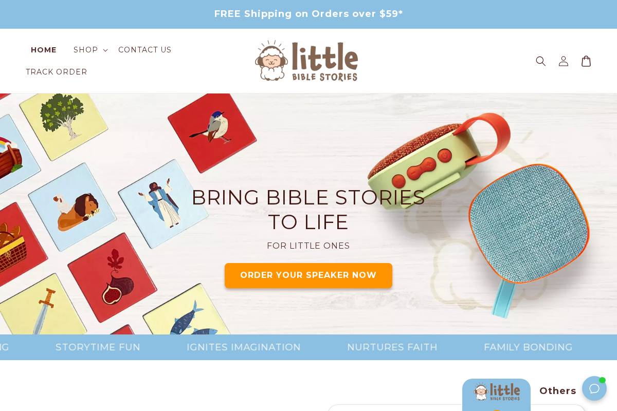 littlebiblestories.com homepage screenshot
