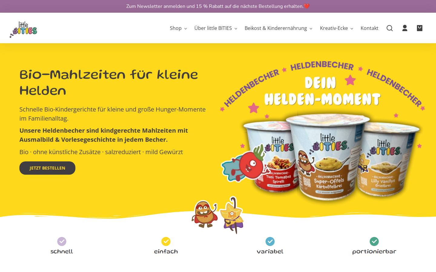 littlebities.com homepage screenshot