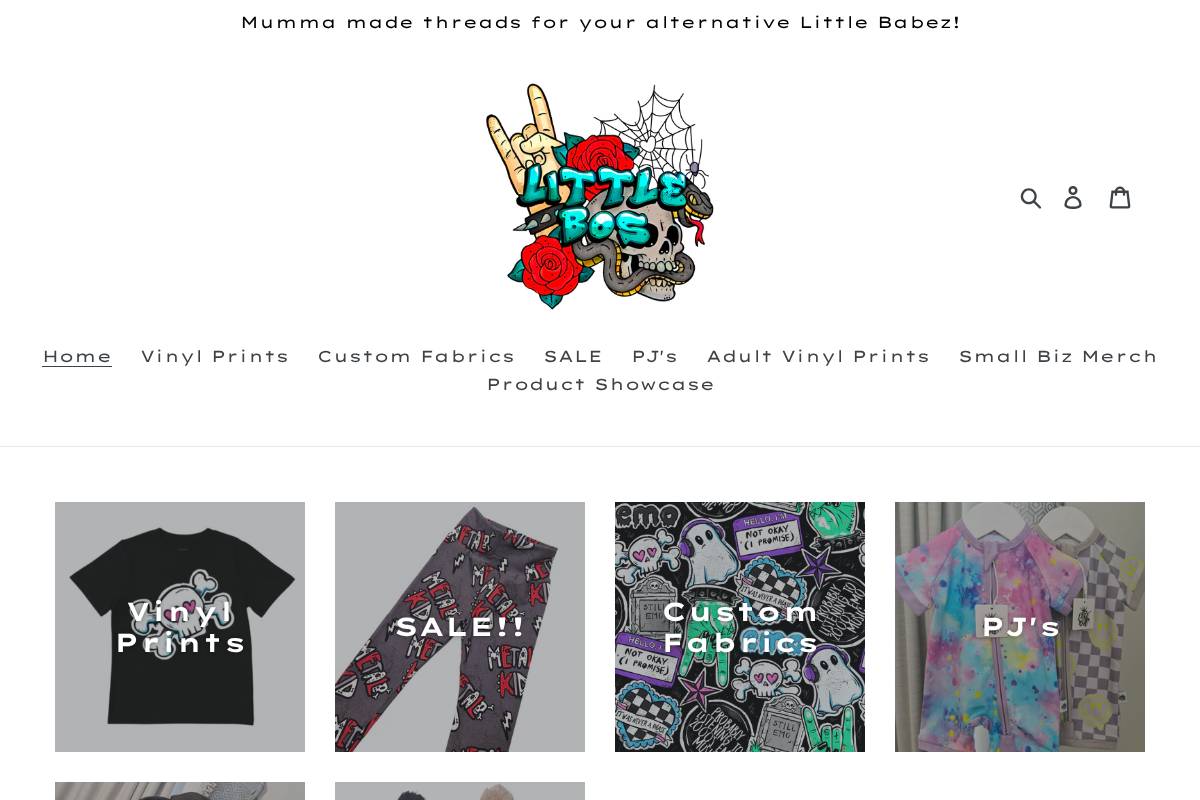 littlebos.com.au homepage screenshot