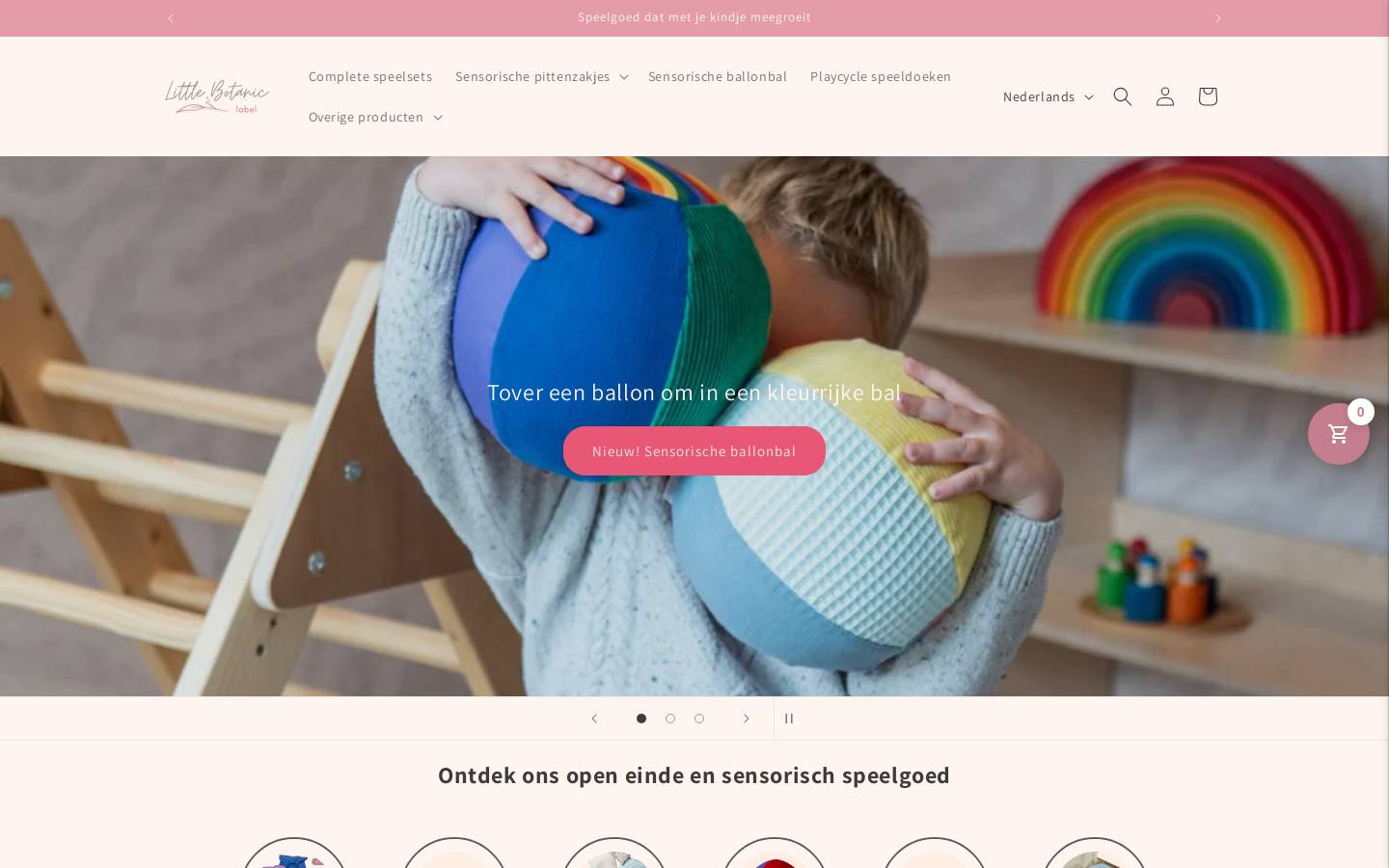 Littlebotaniclabel homepage screenshot