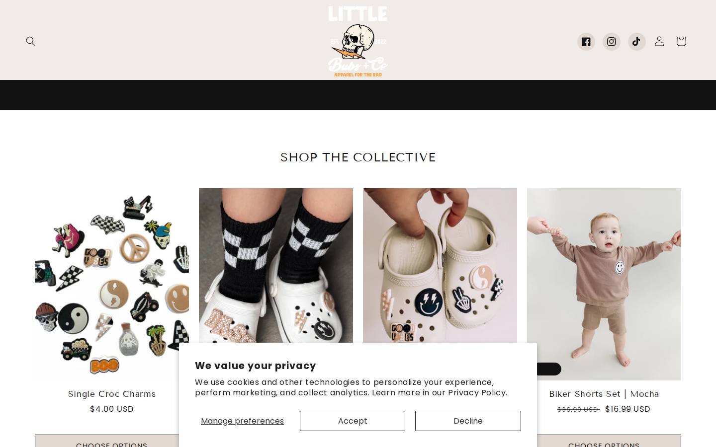 littlebubsand.co homepage screenshot