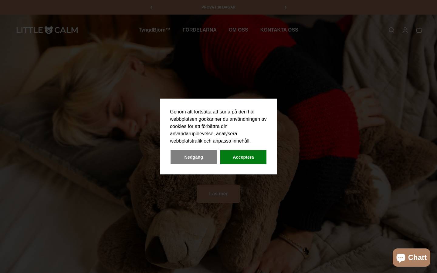 littlecalm.se homepage screenshot