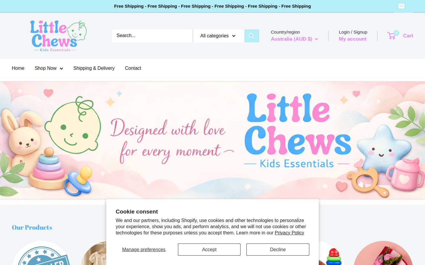 littlechews.com homepage screenshot
