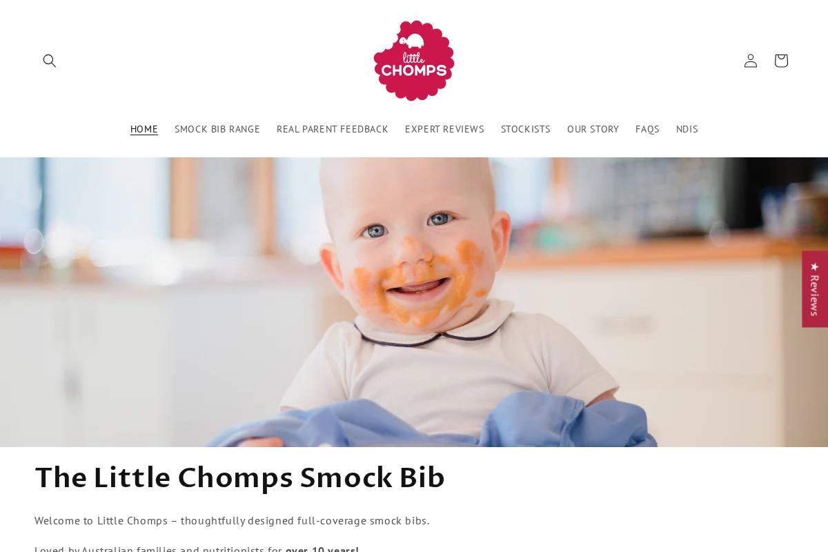 littlechomps.com.au homepage screenshot