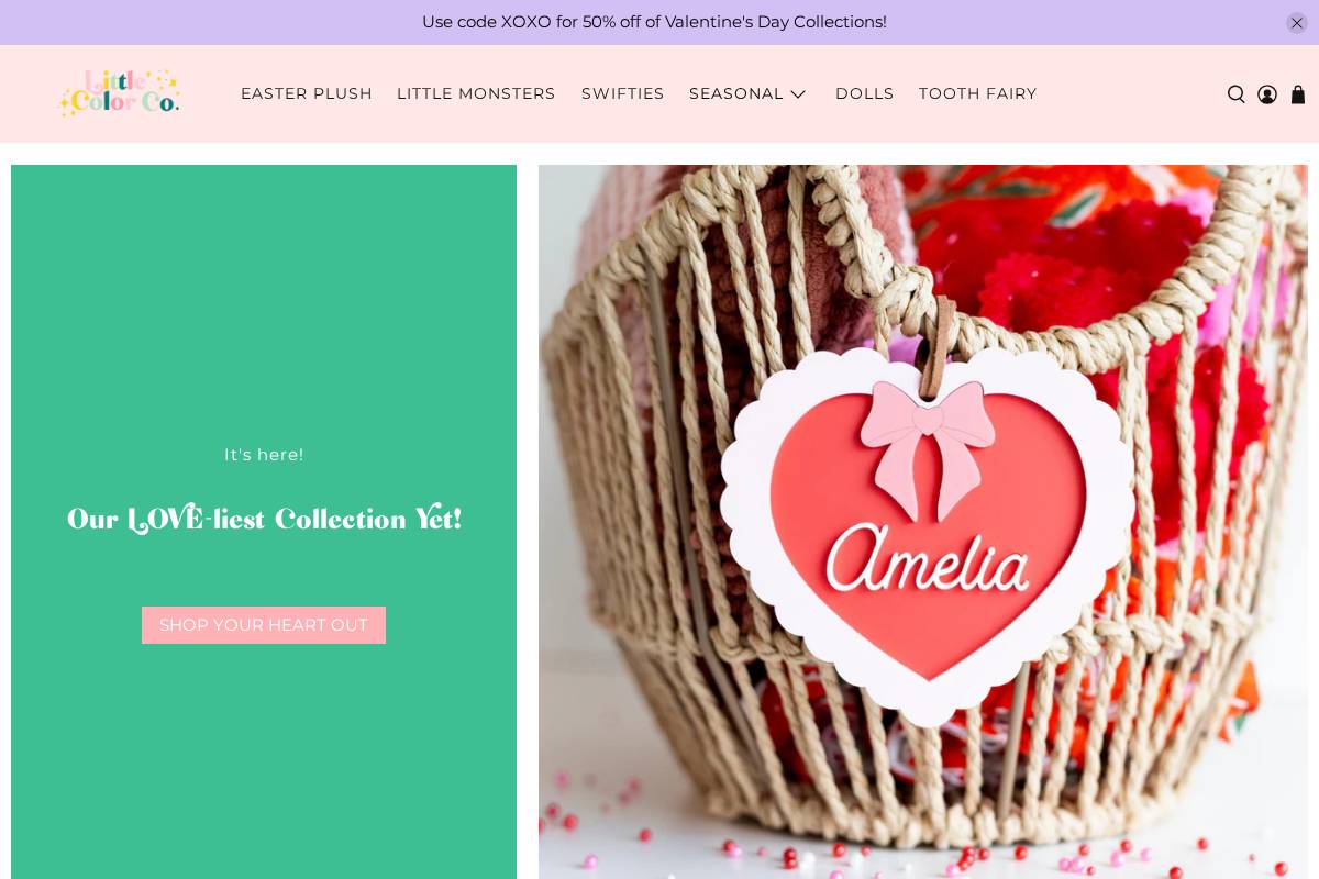 littlecolorco.com homepage screenshot