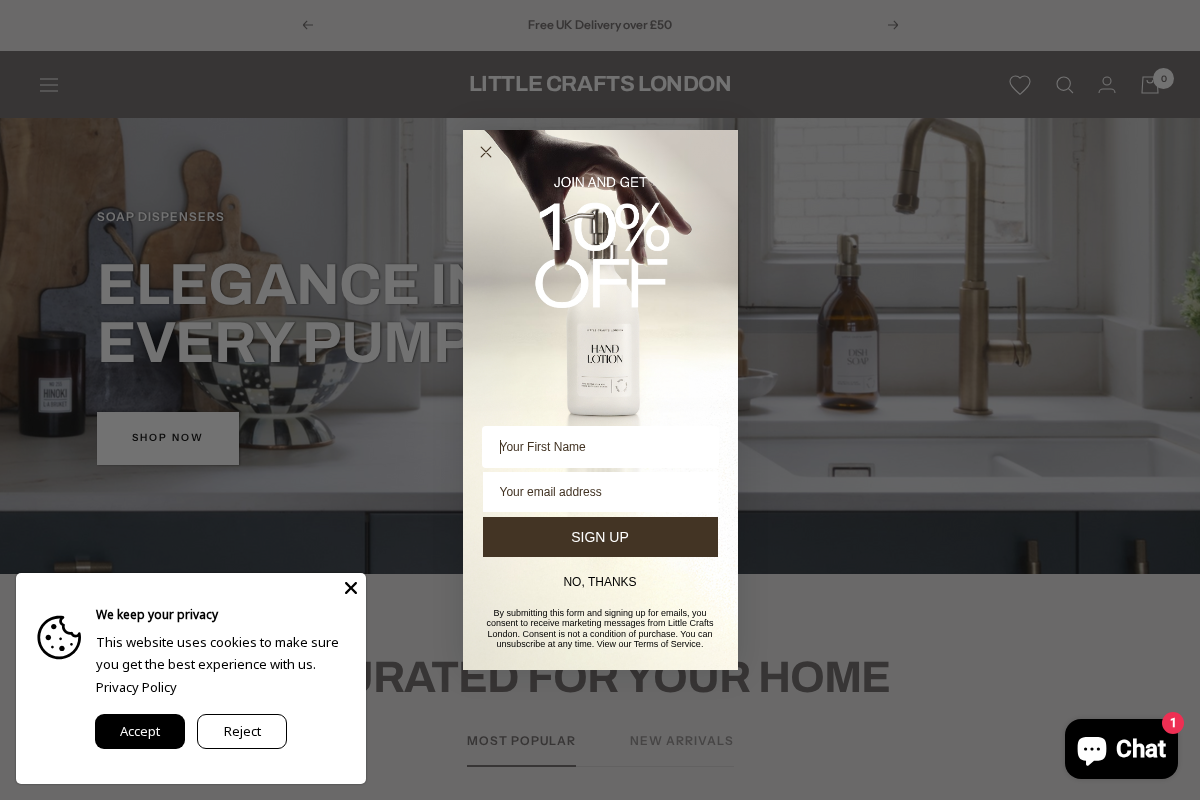 Little Crafts London homepage screenshot