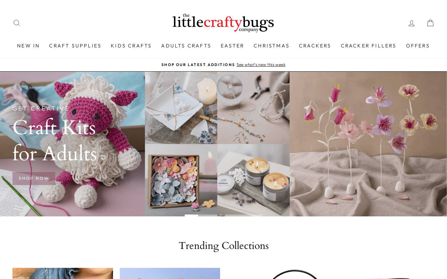 littlecraftybugs homepage screenshot