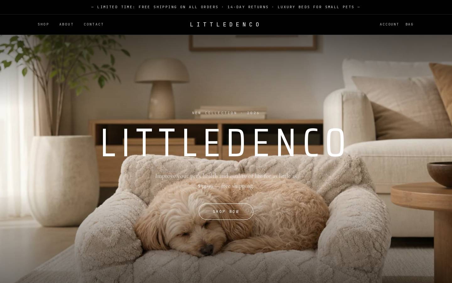 littledenco.com homepage screenshot