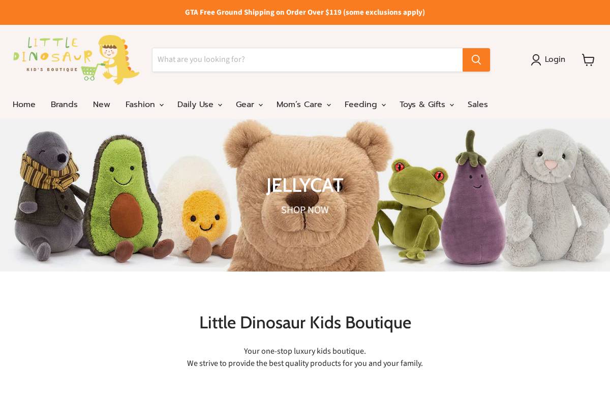 littledinosaur.ca homepage screenshot