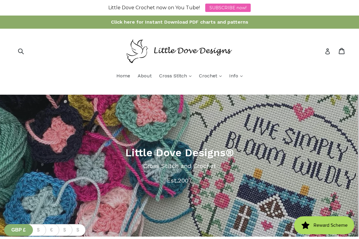 Little Dove Designs homepage screenshot