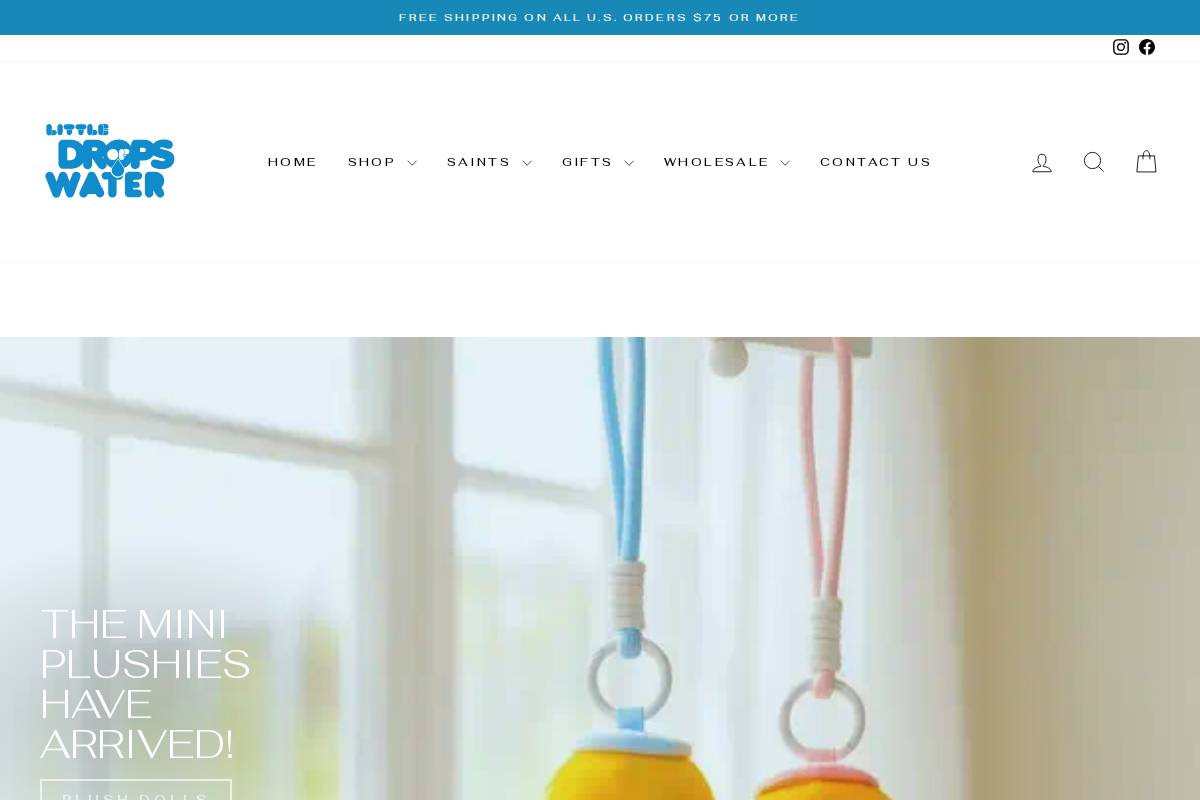 littledropsofwater.com homepage screenshot