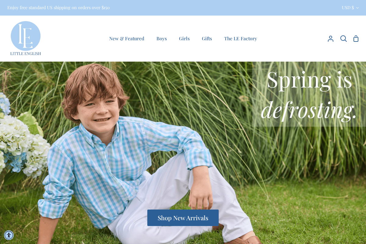 Little English homepage screenshot