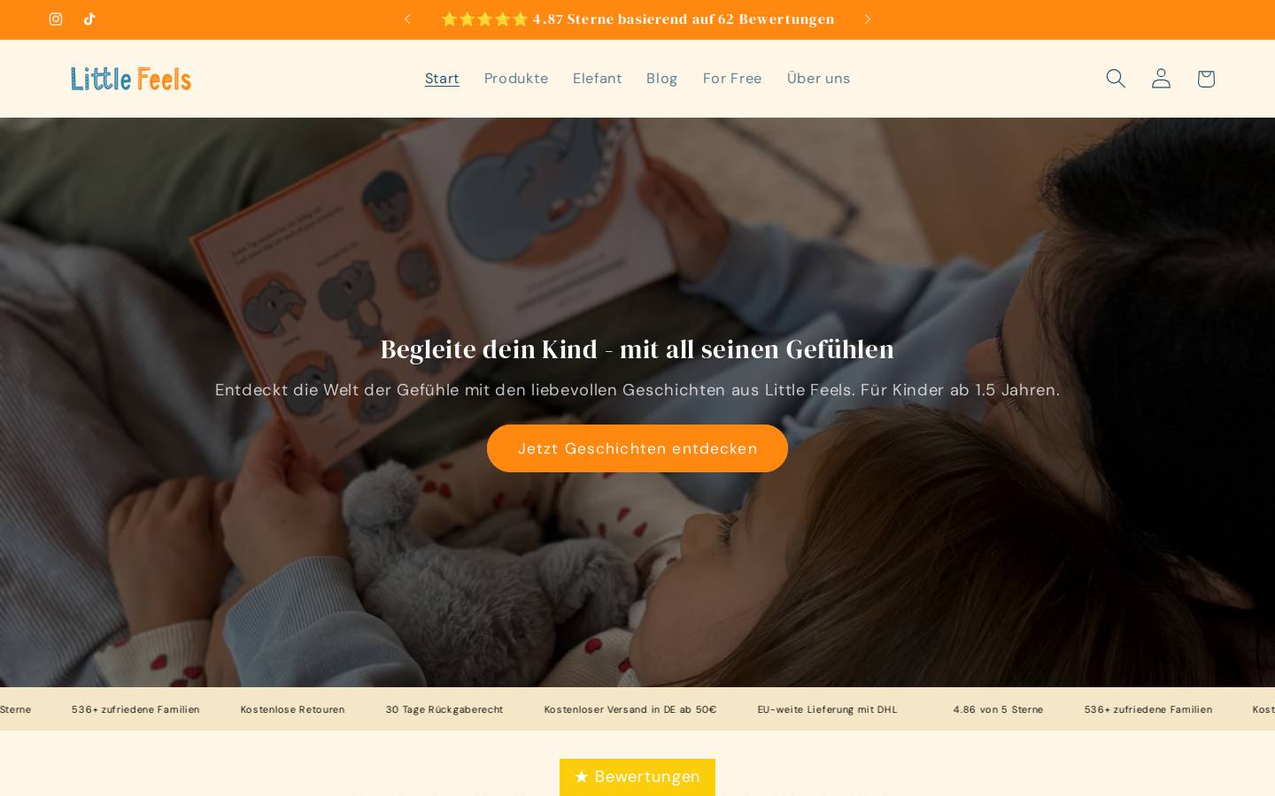 littlefeels.de homepage screenshot