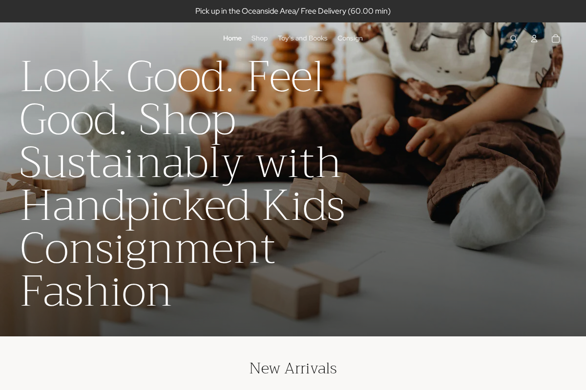 littlefinconsignment.com homepage screenshot