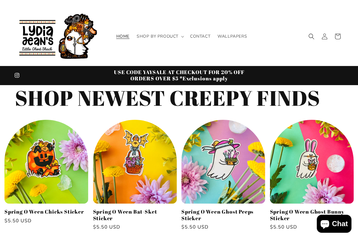 Little Ghost Shack homepage screenshot