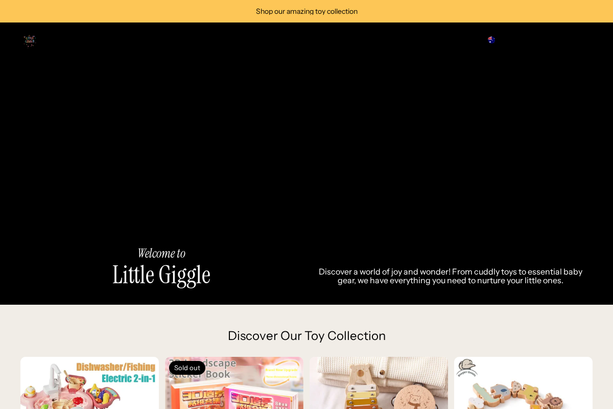 Little Giggle homepage screenshot